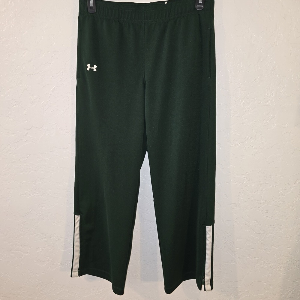 Under Armour Women's Campus Knit Pants loose all season gear 1239019 Small Green
